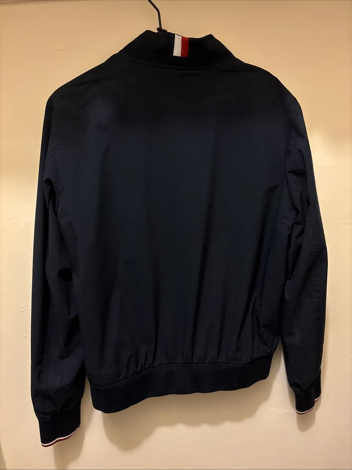 Chaqueta Tommy Hilfiger Para Hombre XL 3 Capas Tela Resistente al Agua y al Viento Cremallera Completa Foto 2 de 3