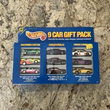 Hot Wheels Speed Points 9 Car Gift Pack Cal Customs Convertibles Power Command