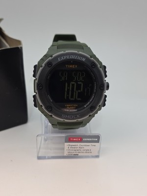 Timex Expedition Shock LCD 49MM TW4B24100 INDIGLO 