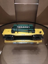 MENARDS #4862 FLAT CAR WITH WORKING MENARDS STORE LIGHTS NEW NO BOX !