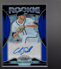 B0350- 2019 Panini Prizm Rookie Autographs Prizms Blue #61 Chad Sobotka