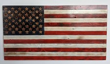 Charred Rustic Wooden Flag