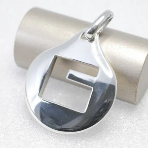 Gucci SV925 G Motif Découpé Pendentif Haut Argent Sterling 925 Bijoux