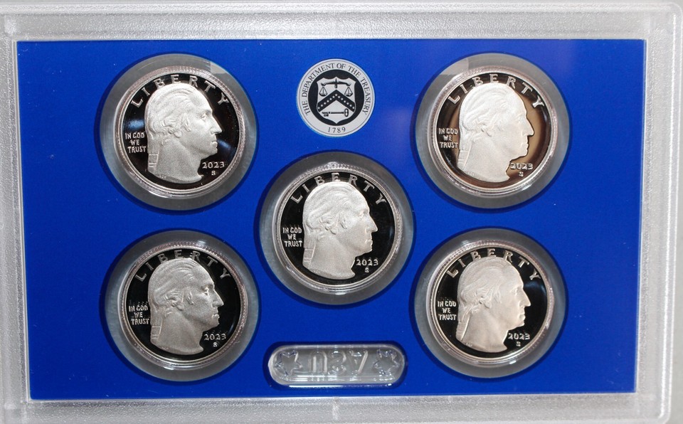 Quarters Only 2023 S Clad Proof Set American Women Quarters 5 Coins Only NO BOX NO ...