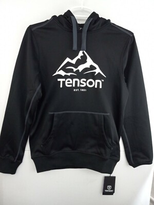 NWT Tenson Mount Race Hoodie Swetashirt Black Size XS Adult Men's