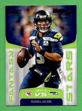Russell Wilson Insert 2019 Score Fantasy Stars #19 Football Card