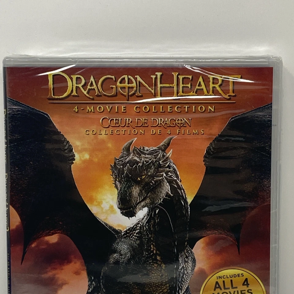 Dragonheart 4-Movie Collection (DVD) (Bilingual Packaging) Region 1 New Sealed - Image 2 of 4