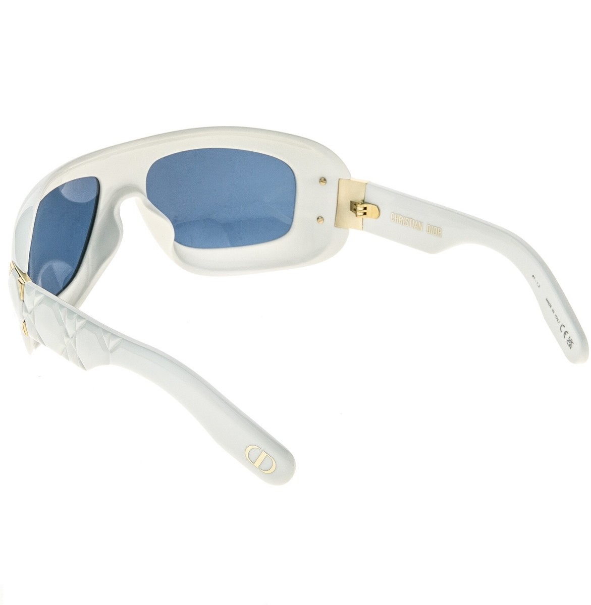 CHRISTIAN DIOR Lady 9522 White Blue Cannage M1I Mask Sunglasses