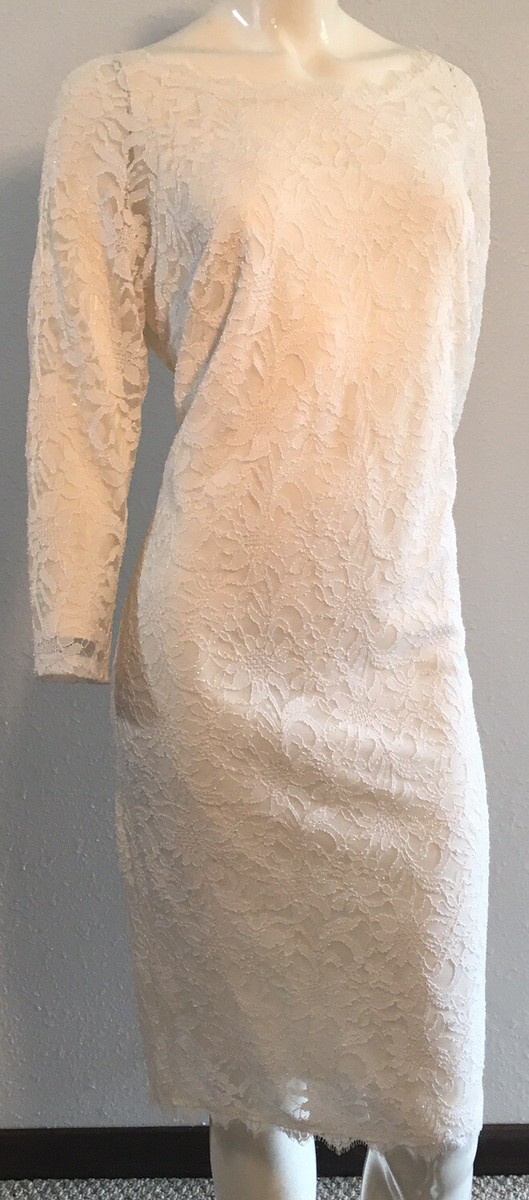 torrid lace bodycon dress Stretch Eyelash with Sheer Sleeves Ivory Size 2 2X Gender_Woman