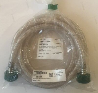 Medtronic Puritan Bennet 4-001474-00 HIGH PRESSURE OXYGEN HOSE 02 DISS 10FT
