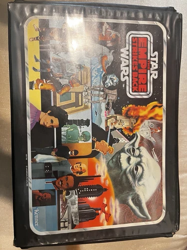 Vintage 1980 Kenner Star Wars Empire Strikes Back Carrying Case with 23 Fig&Guns