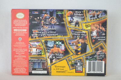 1998 THQ Nintendo 64 WCW NWO Revenge Video Game Complete with Box