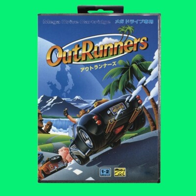 Outrunners Game Cartridge 16 bit MD Game Card With JP Cover Retail Box