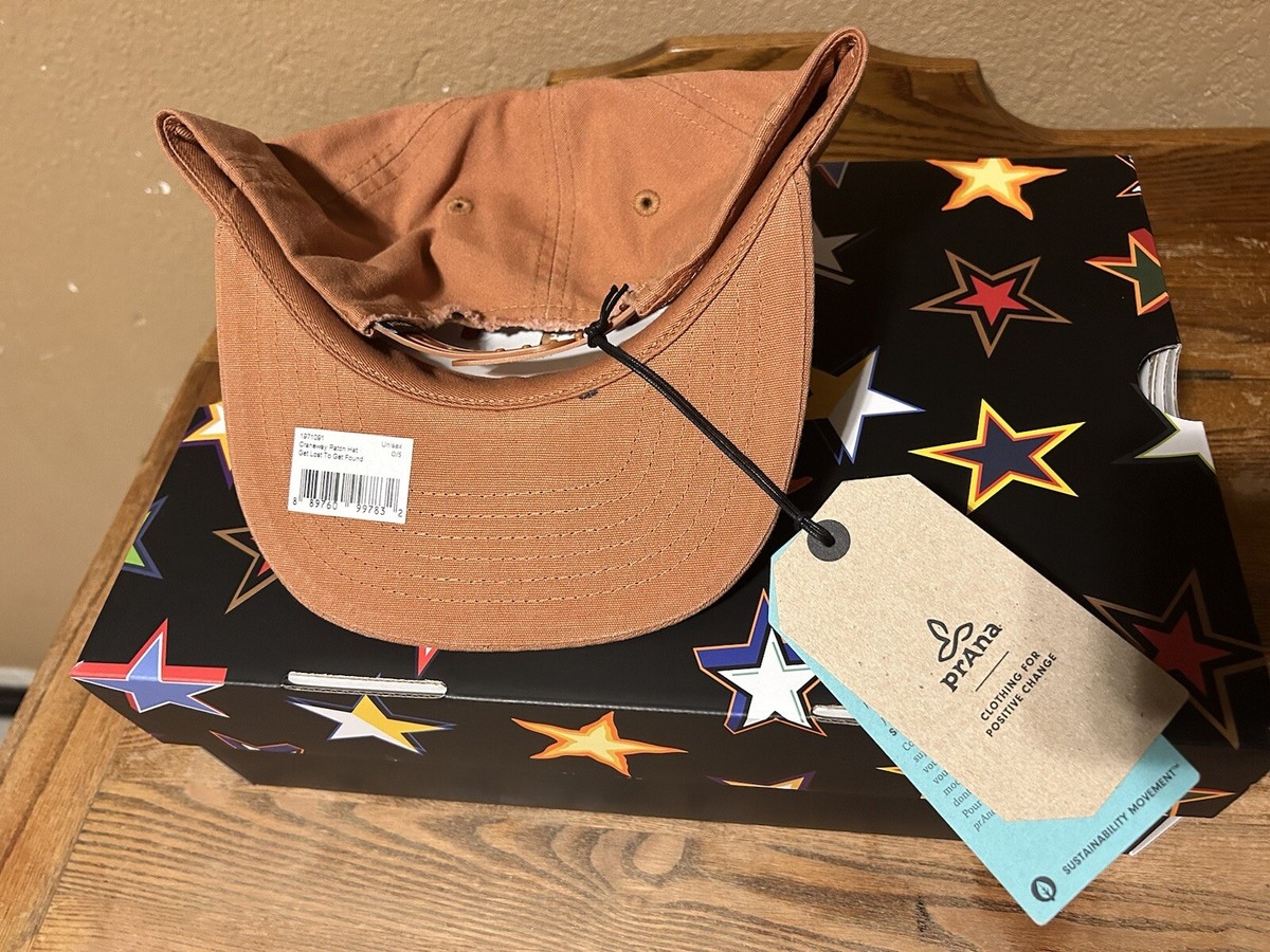 PRANA CRANEWAY PATCH ORGANIC COTTON SNAPBACK HAT NWT | eBay