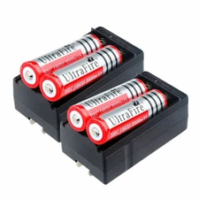3.7V Button Top Rechargeable Battery 3000mAh Lithium Batteries for Flashlight