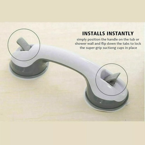 2 X SAFETY SUPPORT HAND RAIL HANDLE BAR GRIP GRAB SUCTION BATH BATHROOM SHOWER - Picture 6 of 7