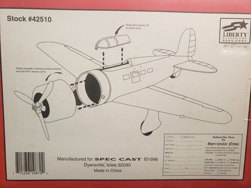 NEW Spec Cast - 42510 - "Farm Safety 4 Just Kids" - Lockheed Orion Plane Bank - Picture 6 of 13