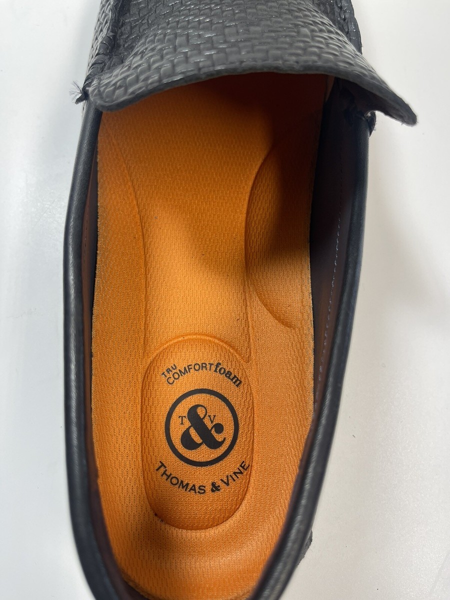 Thomas & Vine Carter Leather Driving Loafer In Black Sz 10.5 New W/O Tag Thomas & Vine Carter Leather Driving Loafer In Black Sz 10.5  main image 4