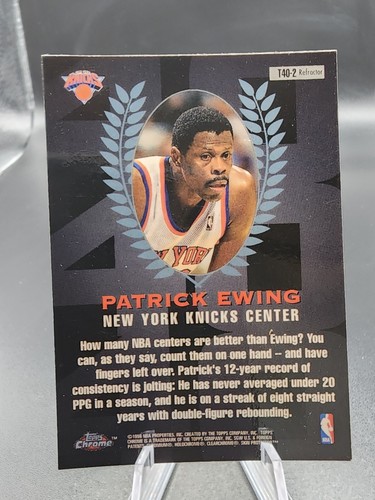 1997-98 Topps Chrome Topps 40 refractor Patrick Ewing #T40-2 Salón de la fama - Imagen 2 de 4
