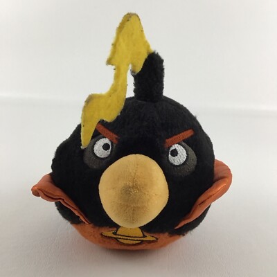 Angry Birds Space Black Bomb 5'' Plush Stuffed Animal Toy Firebomb 2017 Rovio