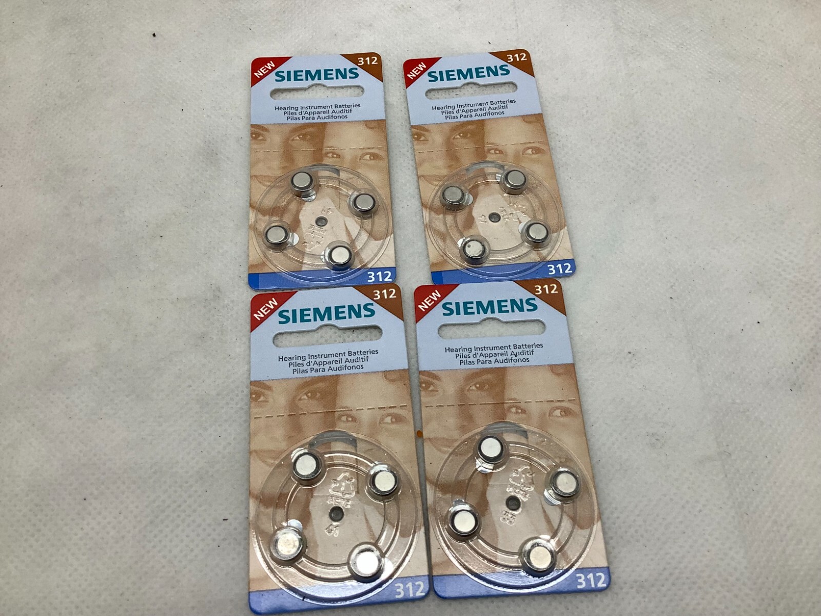 siemens  Size 312 Zinc Air 1.45V Hearing Aid Batteries (16 P