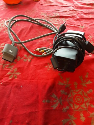 Official Microsoft Xbox 360 Slim Power SupplyAC Adapter PB-2131-02MX + av cables