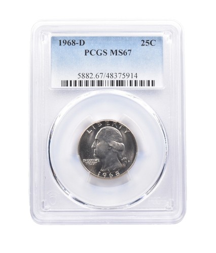 1968-S Washington Silver Quarter FS-902 Type F Reverse PR67 PCGS