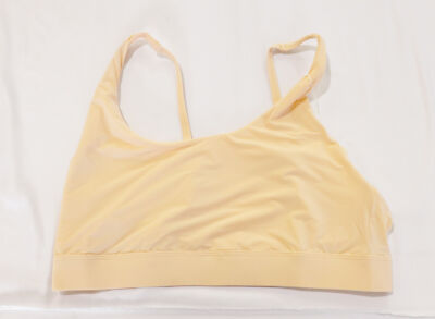 Fabletics Women's Naked Feel Scoop Neck Stretch Bralette JM3 Sand Size XL NWT