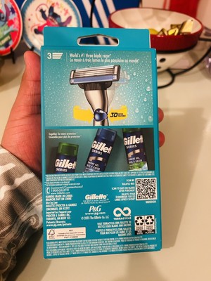 Gillette Mach3 2 Cartridges 1 Razor 3D Motion Movement 3 Steel Blade, 2 Pk, NEW!