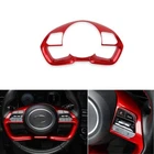 Gloss Red Interior Steering Wheel Frame Cover Trim For Hyundai Elantra Tucson