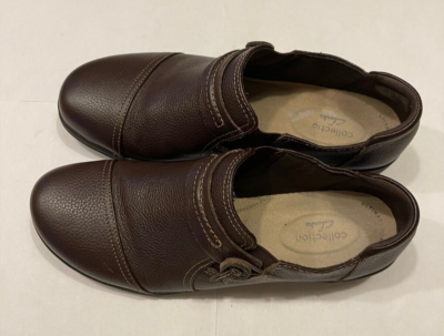 Clarks Cheyn Madi Shoes Brown Tumbled Leather Slip On Loafer  display picture 1