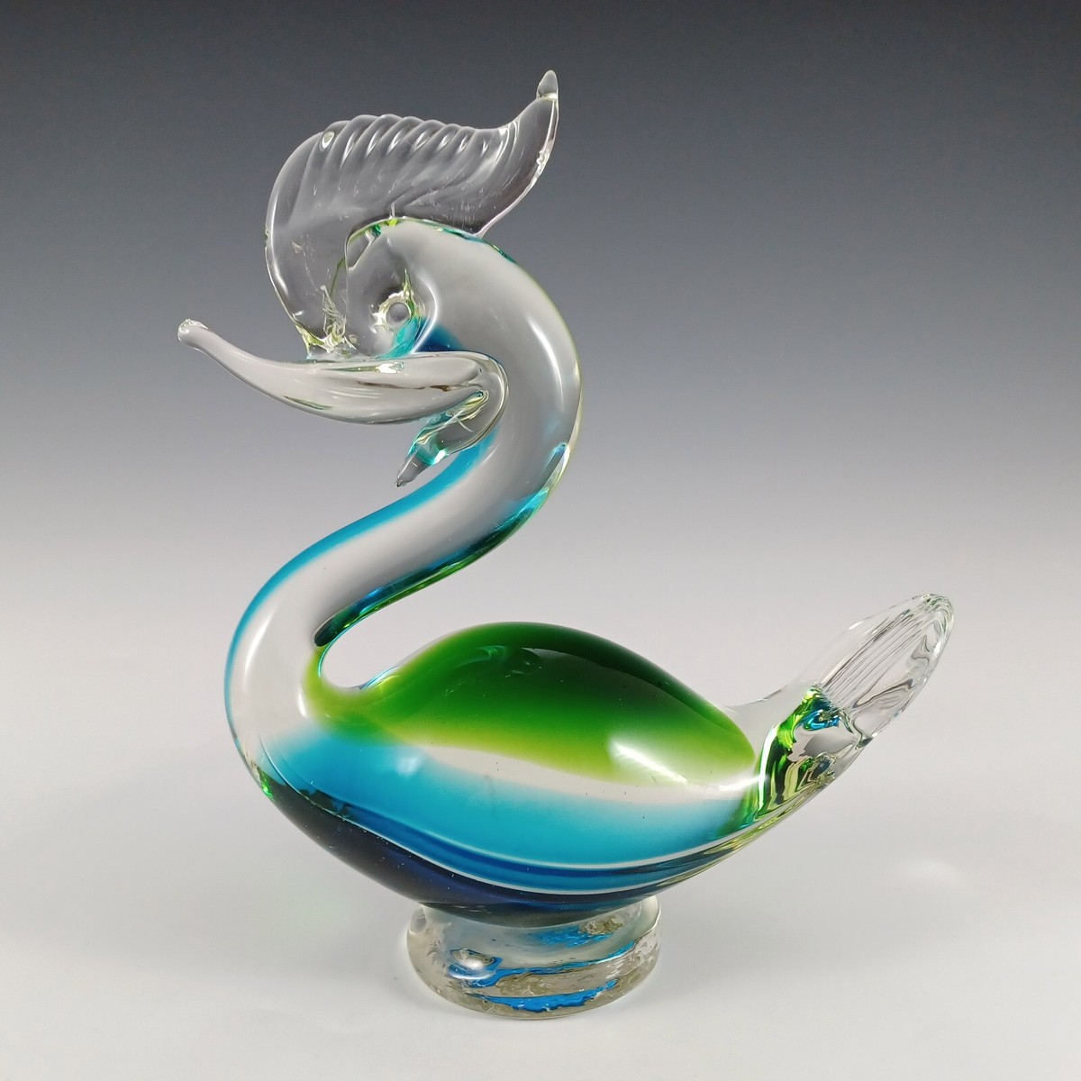 エナメル 金彩 ヴェネチアングラス MURANO 1950s ヴィンテージ Exquisite Vintage White Cristal Murano Amber Colour With