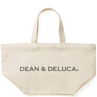 DEAN & DELUCA Tote Bag S Size Natural White Plain Practical Folding Eco Bag