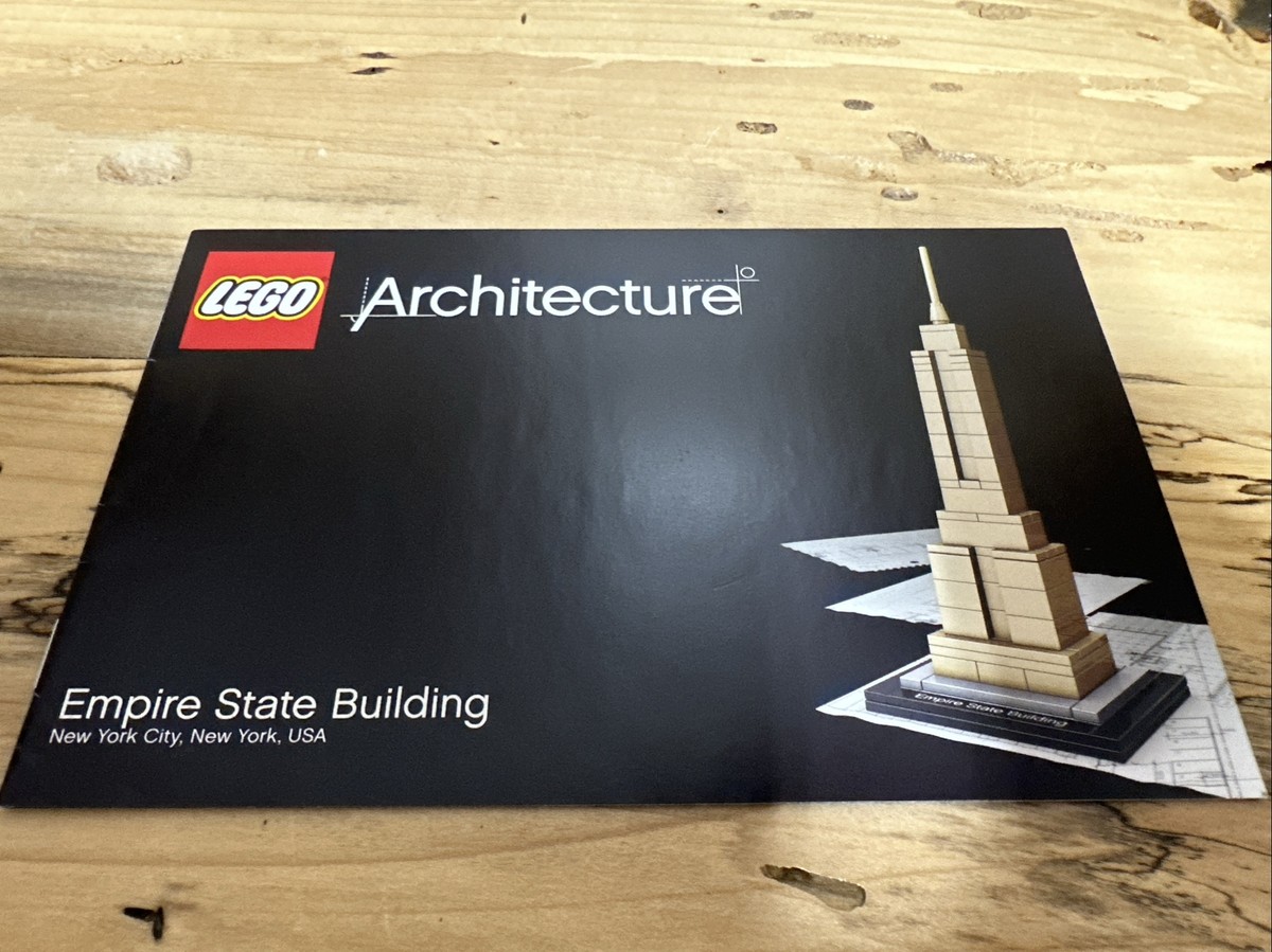 Lego Architecture Empire State Building Instruction Booklet Only B566