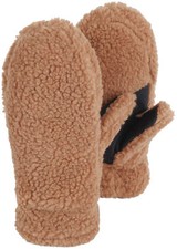 Didriksons Minsk Youth Mittens Brown Elastic Warm Solid Color