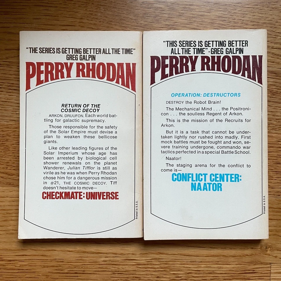 11X PERRY RHODAN Ace Volume 74 77 78 79 85 88 89 92 104 105 108 ***Very Good 1st - Image 3 of 4