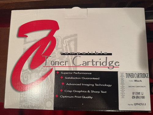 HP compatible 42A BLACK TONER CARTRIDGE Q5942A For HP LJ 4240 4250 4350 New