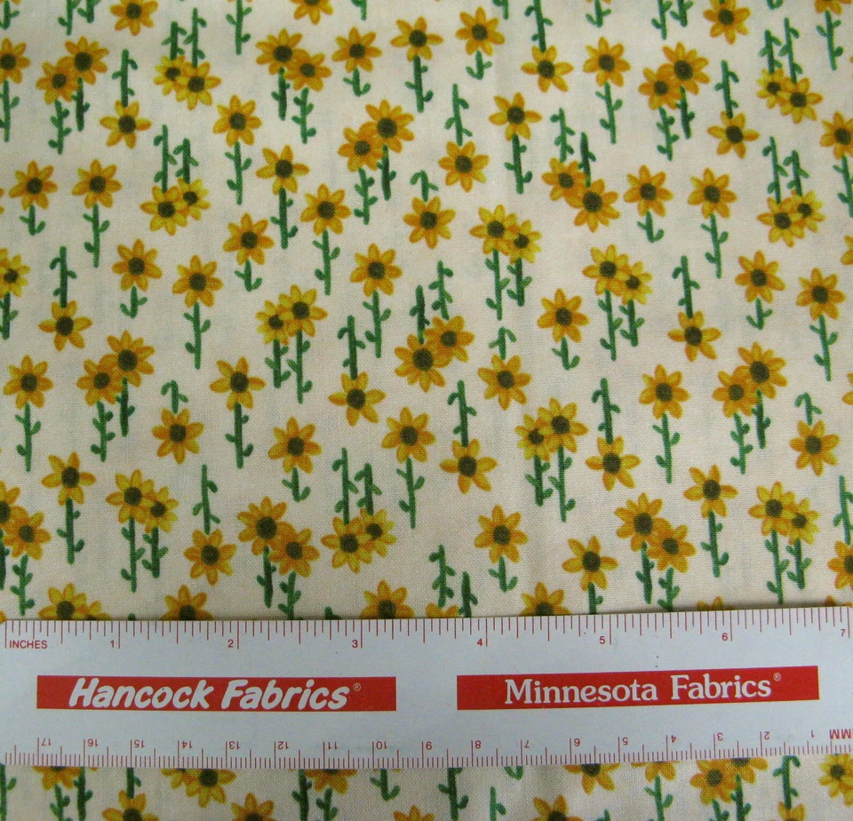 Windham Telas Lancaster Algodón Por Cheryl Bartley Pequeño Girasol Floral 1.36 Yd Foto 2 de 4