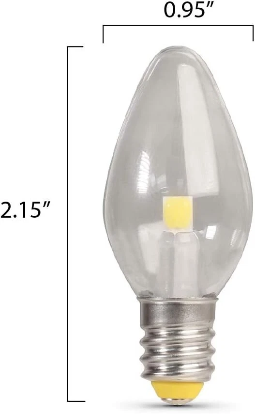 4x Meridian C7 Daylight LED Bulbs - 7W 40LM Daylight White Light Replacement NEW - Image 2 of 4