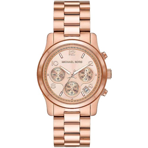 MK5755⭐️新品未使用⭐️Michael Kors ローズゴールド NEW Michael Kors Runway Clear Acetate Rose Gold Rhinestone