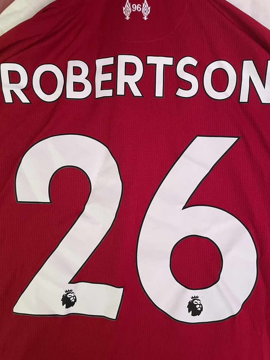 Liverpool FC Robertson 26 シャツ LFC Signed 25/26 Robertson Boxed Shirt