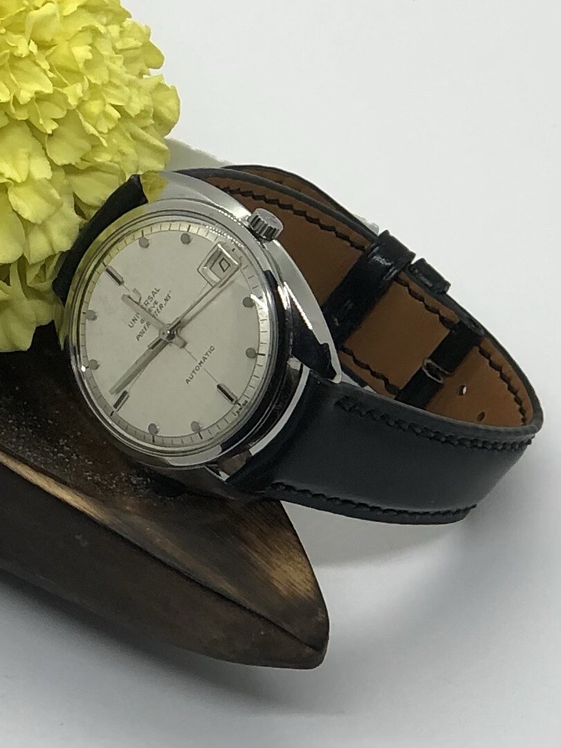 Universal Geneve Polerouter Microauto Date Steel … - image 5