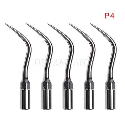5pcs Dental Ultrasonic Scaler Perio Tips P4 Fit Woodpecker EMS Handpiece USA