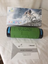 EHUB Sport Speakers Green Model EH-101  9 inches long