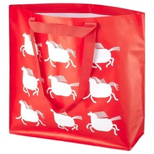 Large Carrier Bag Horse Print | 36L Reusable Large Shopping Tote (45x18x45 cm)