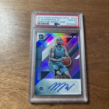 2019-20 Donruss Optic Signature Series Pink Prizm /25 PJ Washington Jr Auto 