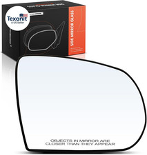 Right Passenger Side Manual Non-Heated Mirror Glass with Backing Plate Compatibl