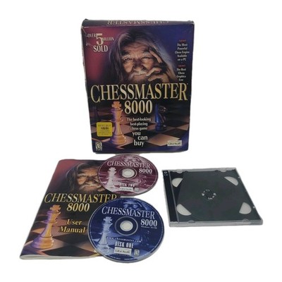 Chessmaster 8000 (PC, 2000) - Manual and Game, Big Retail Box Tested Ubi Soft