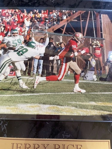 JERRY RICE signed 16x20 photo (49ers Super Bowl SI Cover - autograph) PSA/DNA