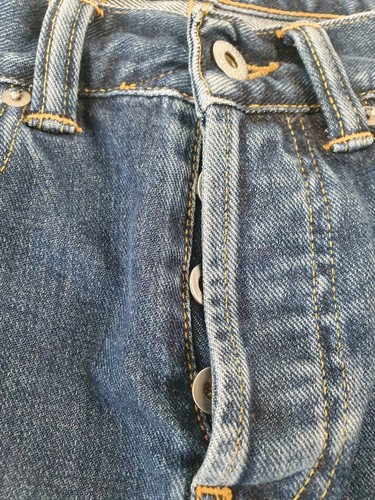 EDWIN ED80 SLIM TAPERED Japanese Denim JEANS - 29 x 34 Button Fly BNWT W29 L34 - Picture 5 of 17